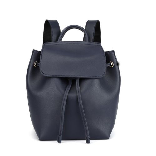 Backpack With Drawstring And Flap Design